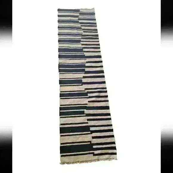 Lemieux Et Cie by Momeni Metlili Black And Tan MTL-4 Runner Area Rug, 2'3 x 8'